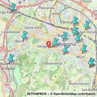 Mappa SS Porrettana, 40134 Bologna BO, Italia (2.86077)
