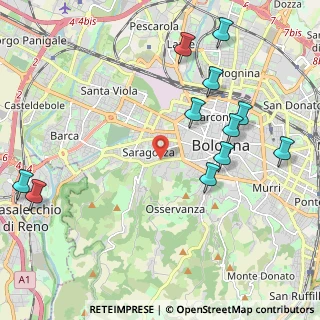 Mappa SS Porrettana, 40134 Bologna BO, Italia (2.51091)