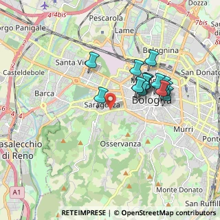 Mappa SS Porrettana, 40134 Bologna BO, Italia (1.55533)