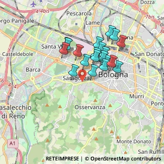 Mappa SS Porrettana, 40134 Bologna BO, Italia (1.474)