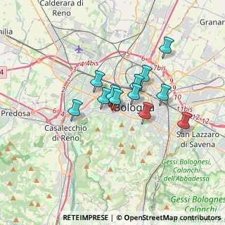 Mappa SS Porrettana, 40134 Bologna BO, Italia (2.57333)
