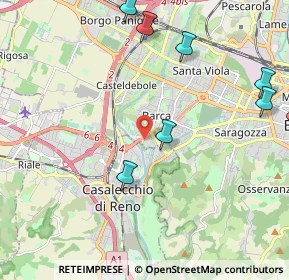 Mappa Via Giovanni Domenico Cassini, 40133 Bologna BO, Italia (3.71444)