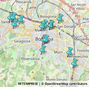 Mappa Vicolo Mariscotti, 40124 Bologna BO, Italia (1.92571)