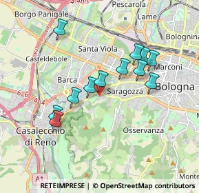 Mappa Via Bartolomeo Cesi, 40134 Bologna BO, Italia (1.6425)