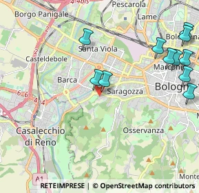 Mappa Via Bartolomeo Cesi, 40134 Bologna BO, Italia (2.735)