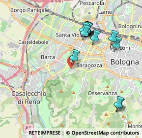 Mappa Via Bartolomeo Cesi, 40134 Bologna BO, Italia (2.07214)