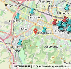 Mappa Via Bartolomeo Cesi, 40134 Bologna BO, Italia (2.92278)