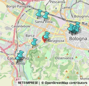 Mappa Via Bartolomeo Cesi, 40134 Bologna BO, Italia (2.27538)