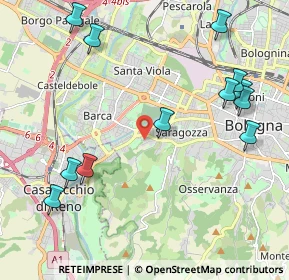 Mappa Via Bartolomeo Cesi, 40134 Bologna BO, Italia (2.5775)