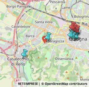 Mappa Via Bartolomeo Cesi, 40134 Bologna BO, Italia (2.38769)