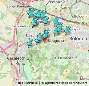Mappa Via Bartolomeo Cesi, 40134 Bologna BO, Italia (1.54632)