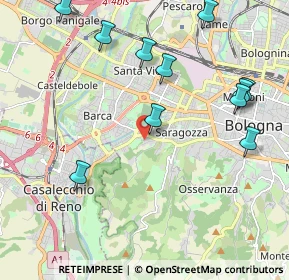 Mappa Via Bartolomeo Cesi, 40134 Bologna BO, Italia (2.42545)