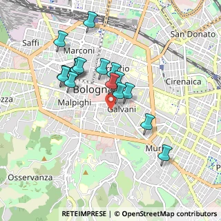 Mappa Via Castiglione, 40126 Bologna BO, Italia (0.85063)