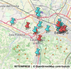Mappa Tangenziale Nord Bologna, 40033 Casalecchio di Reno BO, Italia (4.2925)