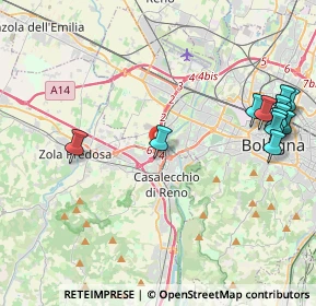 Mappa Tangenziale Nord Bologna, 40033 Casalecchio di Reno BO, Italia (5.15917)