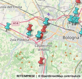 Mappa Tangenziale Nord Bologna, 40033 Casalecchio di Reno BO, Italia (5.26167)