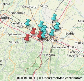 Mappa Tangenziale Nord Bologna, 40033 Casalecchio di Reno BO, Italia (7.50357)