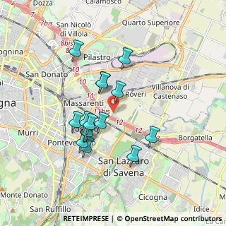 Mappa Via Martiri della Croce del Biacco, 40138 Bologna BO, Italia (1.56133)