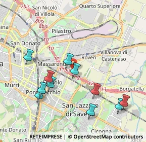 Mappa Via Martiri della Croce del Biacco, 40138 Bologna BO, Italia (2.09455)