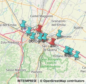 Mappa Via Pompeo Vizzani, 40138 Bologna BO, Italia (6.4675)