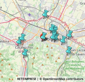 Mappa Via Marino Dalmonte, 40134 Bologna BO, Italia (2.98643)