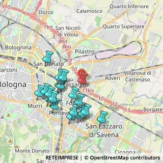 Mappa Tangenziale Nord Bologna, 40138 Bologna BO, Italia (1.8975)