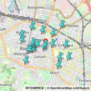 Mappa Via Francesco Acri, 40126 Bologna BO, Italia (0.8305)