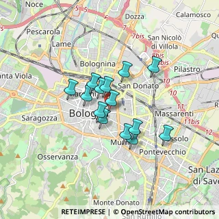 Mappa Via Francesco Acri, 40126 Bologna BO, Italia (1.23357)