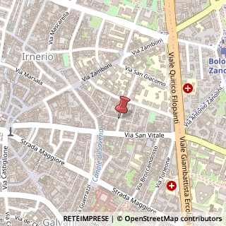 Mappa Via Vinazzetti, 7, 40126 Bologna, Bologna (Emilia Romagna)