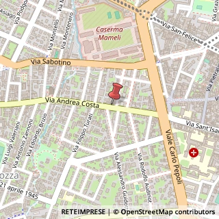 Mappa Via Andrea Costa, 43/C, 40134 Bologna, Bologna (Emilia Romagna)