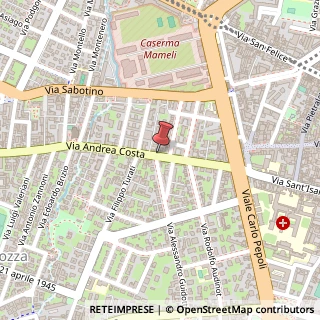 Mappa Via Andrea Costa,  45, 40134 Bologna, Bologna (Emilia Romagna)