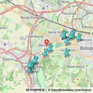 Mappa Via del Beccaccino, 40133 Bologna BO, Italia (2.10714)