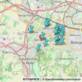 Mappa Via del Beccaccino, 40133 Bologna BO, Italia (1.58579)