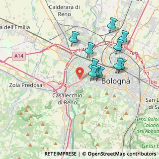 Mappa Via del Beccaccino, 40133 Bologna BO, Italia (3.38727)