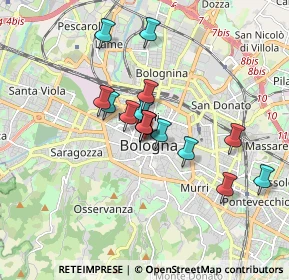 Mappa Centro Storico, 40121 Bologna BO, Italia (1.33933)