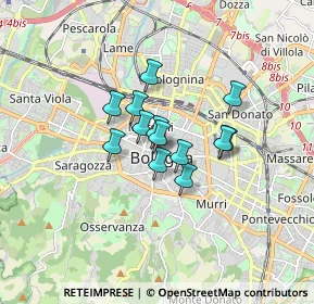 Mappa Centro Storico, 40121 Bologna BO, Italia (1.05692)