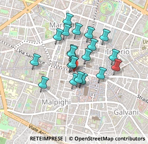 Mappa Centro Storico, 40121 Bologna BO, Italia (0.342)