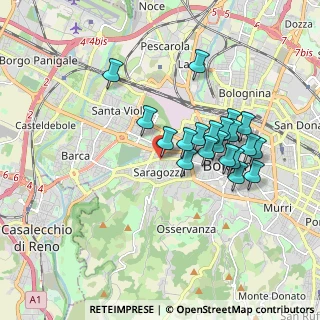 Mappa Via Andrea Costa, 40123 Bologna BO, Italia (1.623)