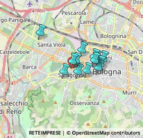 Mappa Via Andrea Costa, 40134 Bologna BO, Italia (1.06231)