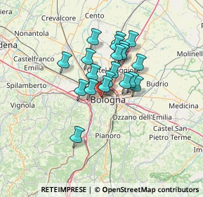 Mappa Via Andrea Costa, 40134 Bologna BO, Italia (9.8585)