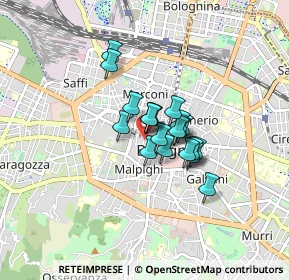 Mappa Via Ugo Bassi, 40121 Bologna BO, Italia (0.5035)