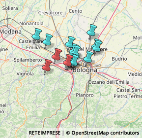 Mappa Via Casteldebole, 40132 Bologna BO, Italia (8.068)