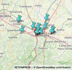 Mappa Via Casteldebole, 40132 Bologna BO, Italia (8.06571)