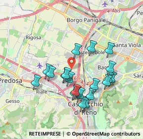 Mappa Via Casteldebole, 40132 Bologna BO, Italia (1.728)