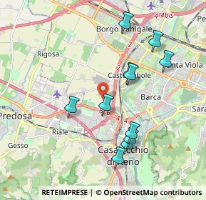 Mappa Via Casteldebole, 40132 Bologna BO, Italia (1.91727)