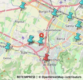 Mappa Via Casteldebole, 40132 Bologna BO, Italia (2.67273)
