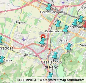 Mappa Via Casteldebole, 40132 Bologna BO, Italia (3.25625)