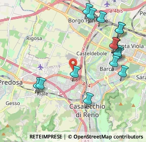 Mappa Via Casteldebole, 40132 Bologna BO, Italia (2.374)