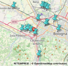 Mappa Via Casteldebole, 40132 Bologna BO, Italia (4.03938)