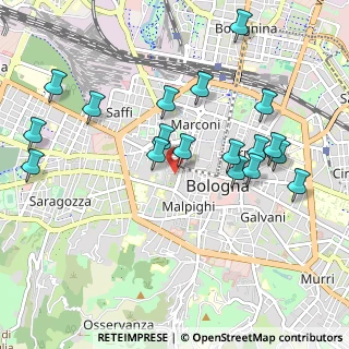 Mappa Centro Storico, 40122 Bologna BO, Italia (1.06889)